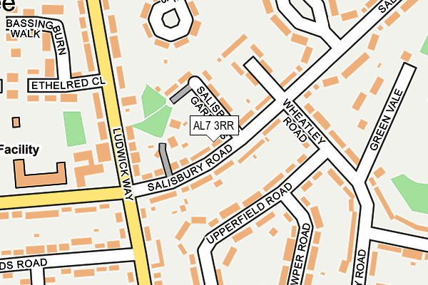 AL7 3RR map - OS OpenMap – Local (Ordnance Survey)