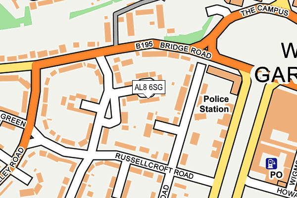 AL8 6SG map - OS OpenMap – Local (Ordnance Survey)
