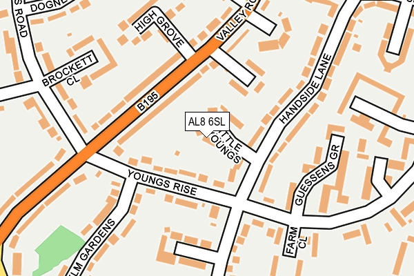 AL8 6SL map - OS OpenMap – Local (Ordnance Survey)