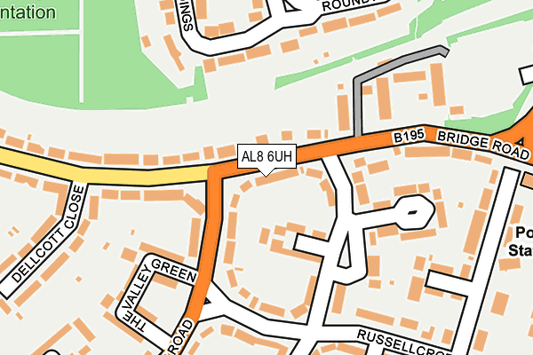 AL8 6UH map - OS OpenMap – Local (Ordnance Survey)