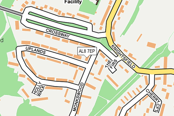AL8 7EP map - OS OpenMap – Local (Ordnance Survey)