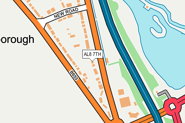 AL8 7TH map - OS OpenMap – Local (Ordnance Survey)