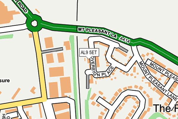 AL9 5ET map - OS OpenMap – Local (Ordnance Survey)