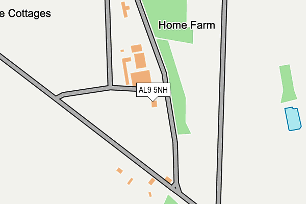 AL9 5NH map - OS OpenMap – Local (Ordnance Survey)