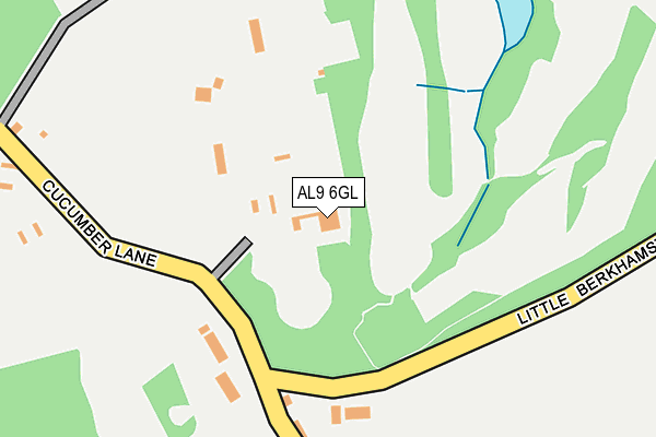 AL9 6GL map - OS OpenMap – Local (Ordnance Survey)