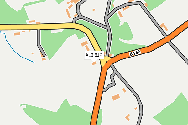 AL9 6JP map - OS OpenMap – Local (Ordnance Survey)