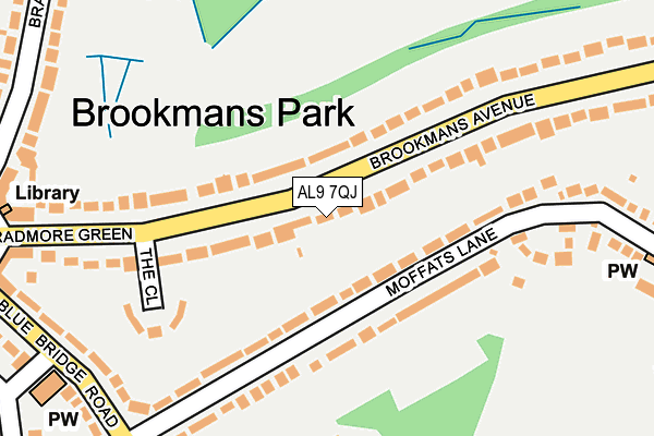 Map of BROOKMANS DEVELOPMENTS LIMITED at local scale
