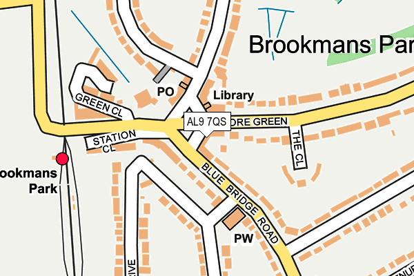 Map of BROOKS BRBS LTD at local scale
