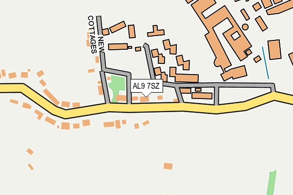 AL9 7SZ map - OS OpenMap – Local (Ordnance Survey)
