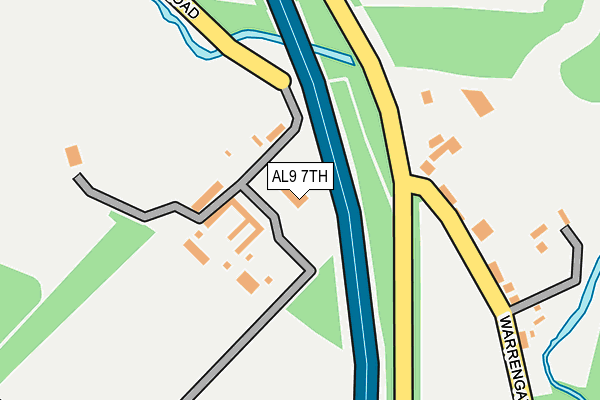 AL9 7TH map - OS OpenMap – Local (Ordnance Survey)