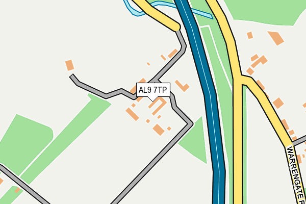 AL9 7TP map - OS OpenMap – Local (Ordnance Survey)