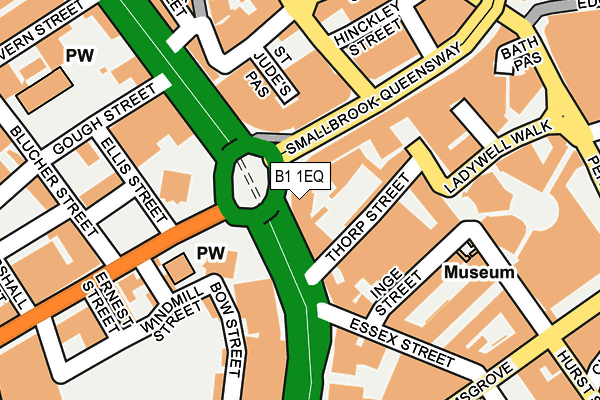 B1 1EQ map - OS OpenMap – Local (Ordnance Survey)