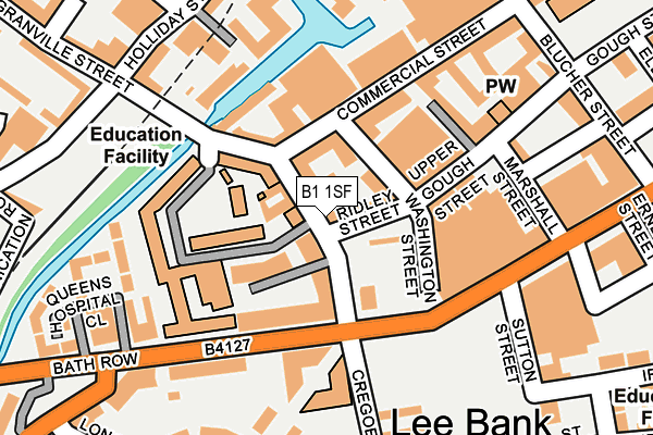 B1 1SF map - OS OpenMap – Local (Ordnance Survey)