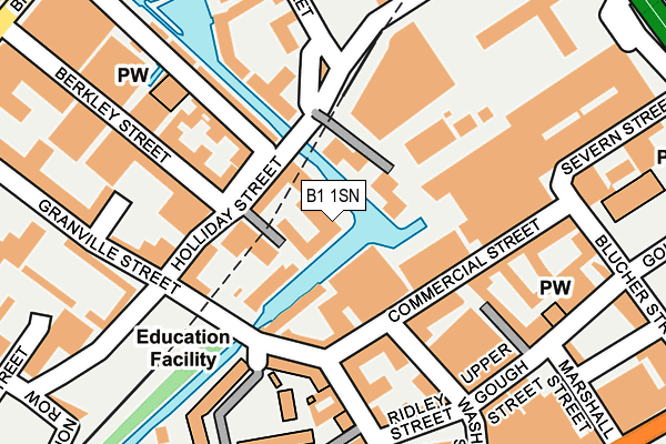 B1 1SN map - OS OpenMap – Local (Ordnance Survey)