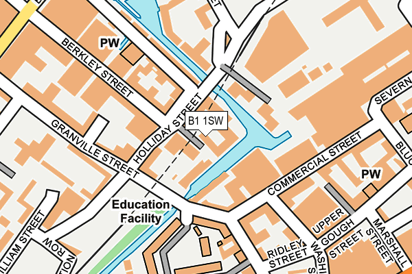 B1 1SW map - OS OpenMap – Local (Ordnance Survey)