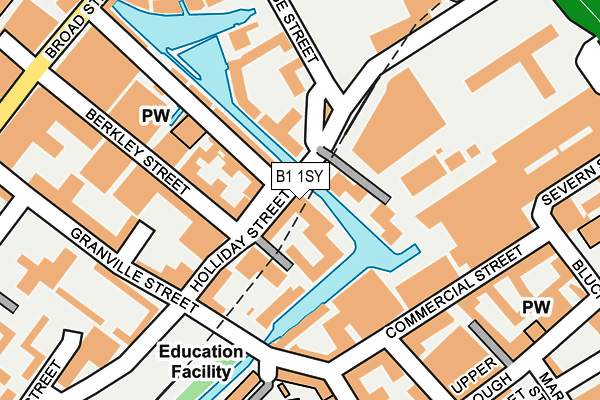 B1 1SY map - OS OpenMap – Local (Ordnance Survey)