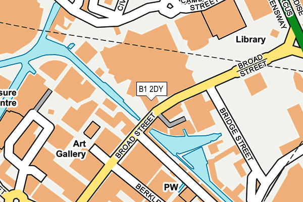 B1 2DY map - OS OpenMap – Local (Ordnance Survey)