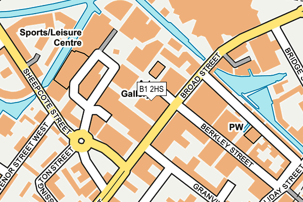 B1 2HS map - OS OpenMap – Local (Ordnance Survey)
