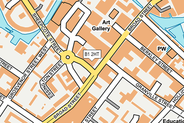 B1 2HT map - OS OpenMap – Local (Ordnance Survey)