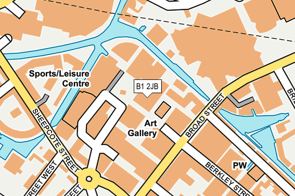 B1 2JB map - OS OpenMap – Local (Ordnance Survey)