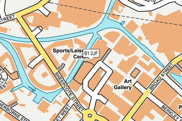 B1 2JF map - OS OpenMap – Local (Ordnance Survey)