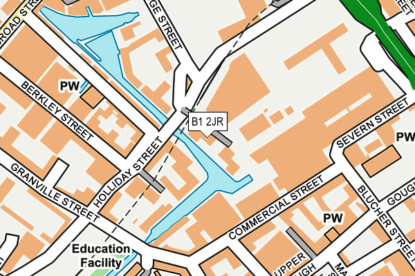 B1 2JR map - OS OpenMap – Local (Ordnance Survey)