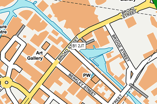 B1 2JT map - OS OpenMap – Local (Ordnance Survey)