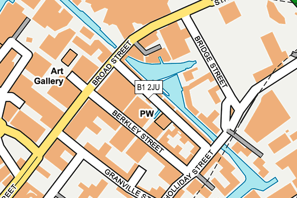 B1 2JU map - OS OpenMap – Local (Ordnance Survey)