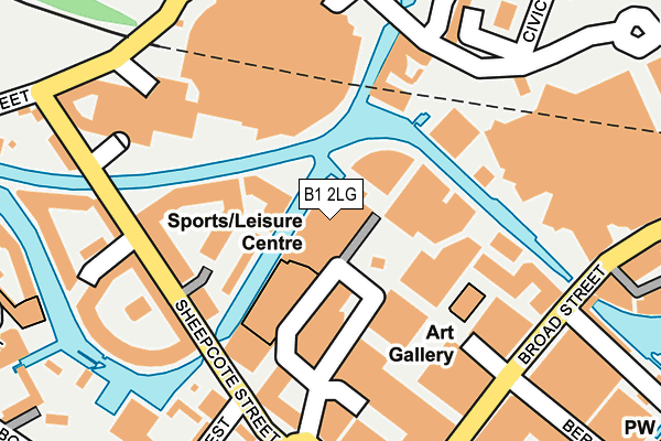 B1 2LG map - OS OpenMap – Local (Ordnance Survey)