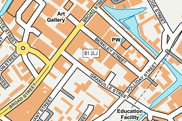 B1 2LJ map - OS OpenMap – Local (Ordnance Survey)