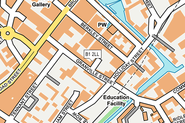 B1 2LL map - OS OpenMap – Local (Ordnance Survey)