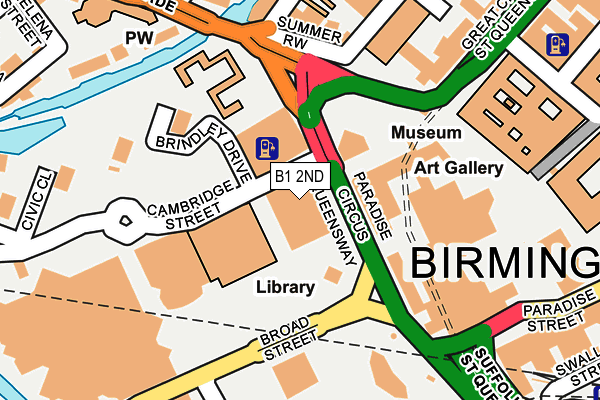 B1 2ND map - OS OpenMap – Local (Ordnance Survey)
