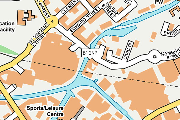 B1 2NP map - OS OpenMap – Local (Ordnance Survey)
