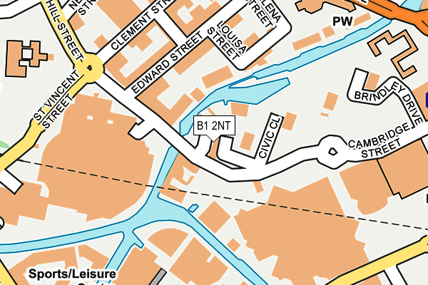 B1 2NT map - OS OpenMap – Local (Ordnance Survey)