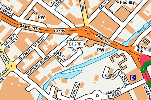 B1 2RR map - OS OpenMap – Local (Ordnance Survey)