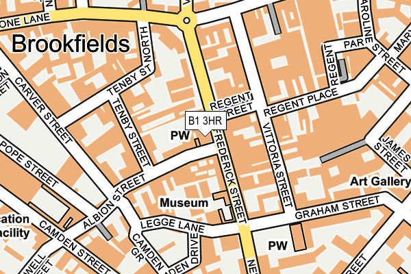 B1 3HR map - OS OpenMap – Local (Ordnance Survey)