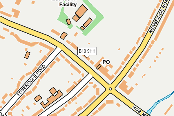 B10 9HH map - OS OpenMap – Local (Ordnance Survey)