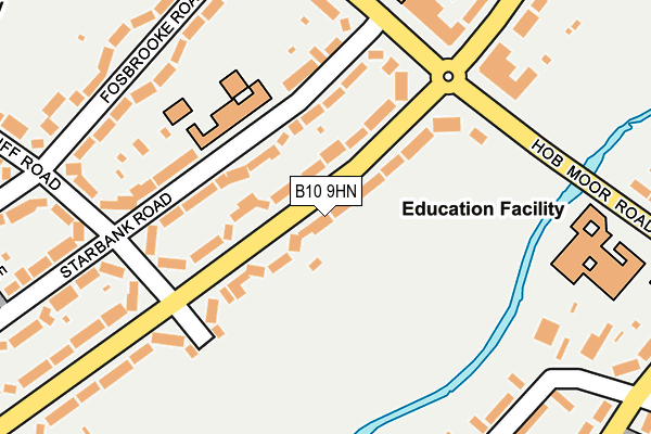 B10 9HN map - OS OpenMap – Local (Ordnance Survey)