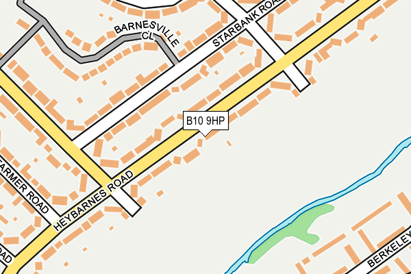 B10 9HP map - OS OpenMap – Local (Ordnance Survey)