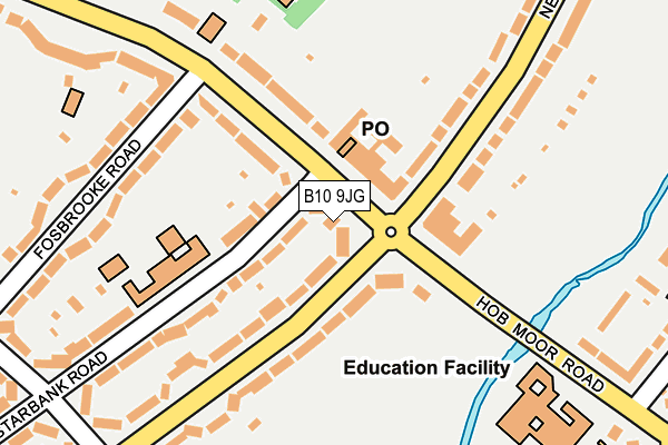 B10 9JG map - OS OpenMap – Local (Ordnance Survey)