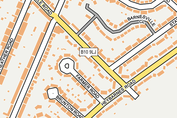 B10 9LJ map - OS OpenMap – Local (Ordnance Survey)