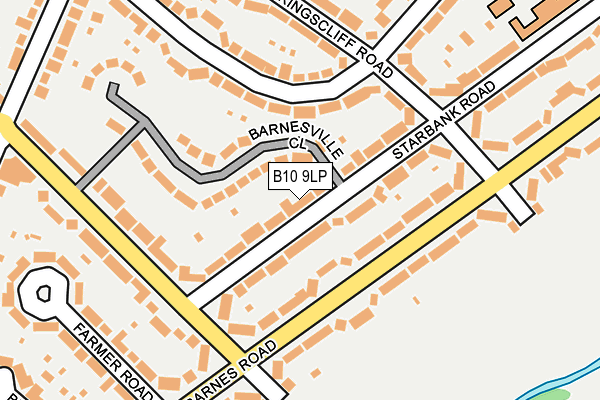 B10 9LP map - OS OpenMap – Local (Ordnance Survey)