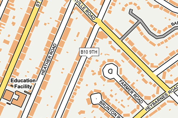 B10 9TH map - OS OpenMap – Local (Ordnance Survey)