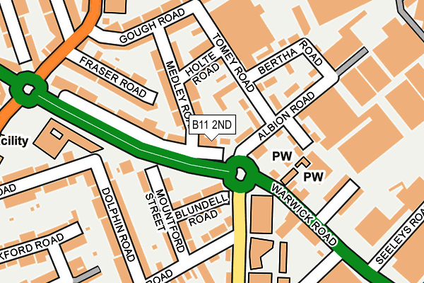 B11 2ND map - OS OpenMap – Local (Ordnance Survey)