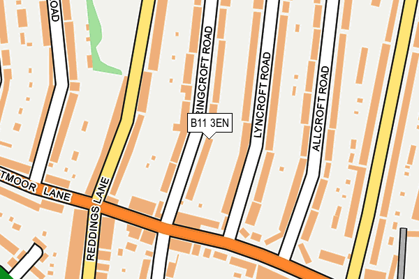 B11 3EN map - OS OpenMap – Local (Ordnance Survey)