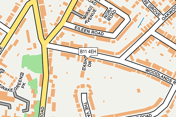 B11 4EH map - OS OpenMap – Local (Ordnance Survey)