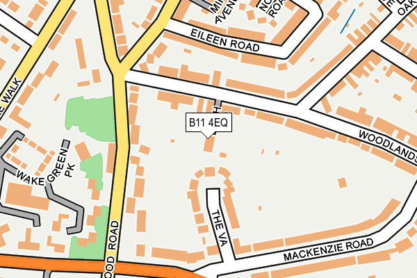 B11 4EQ map - OS OpenMap – Local (Ordnance Survey)