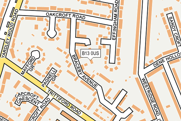 B13 0US map - OS OpenMap – Local (Ordnance Survey)