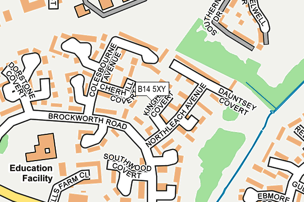 B14 5XY map - OS OpenMap – Local (Ordnance Survey)