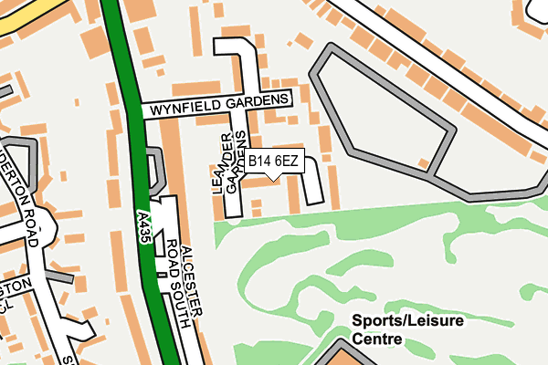 B14 6EZ map - OS OpenMap – Local (Ordnance Survey)